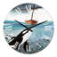 Orque dans la mer bleue - horloge murale nautique et côtière-359579044