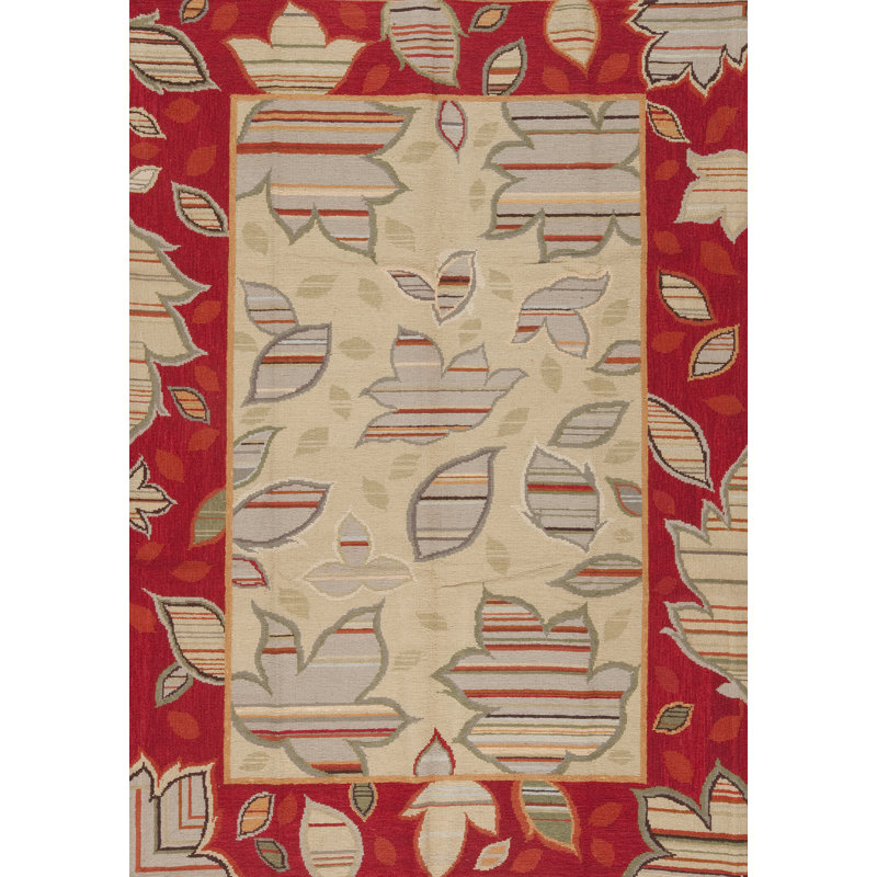 Gros Point Needlepoint Flatweave Wool Area Rug