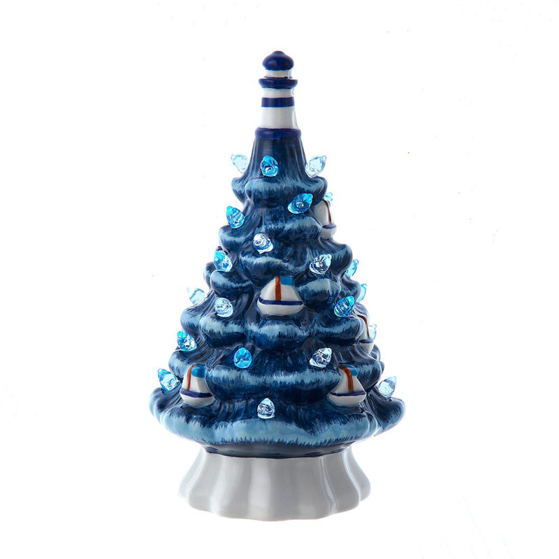 Arbre de Noël côtier en céramique 7,5 pouces Kurt Adler