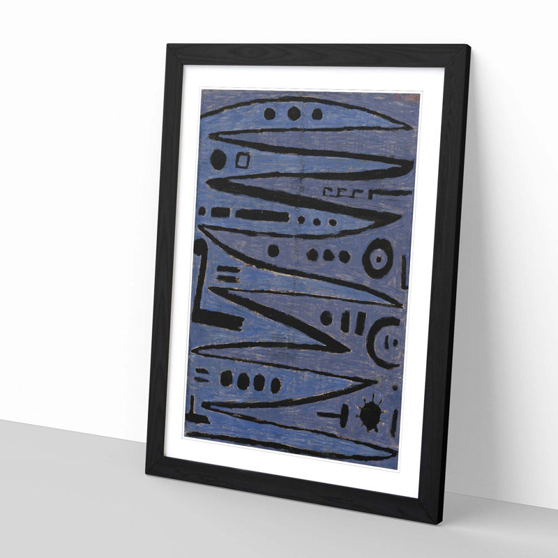 Paul Klee - Single Picture Frame Painting, Black
