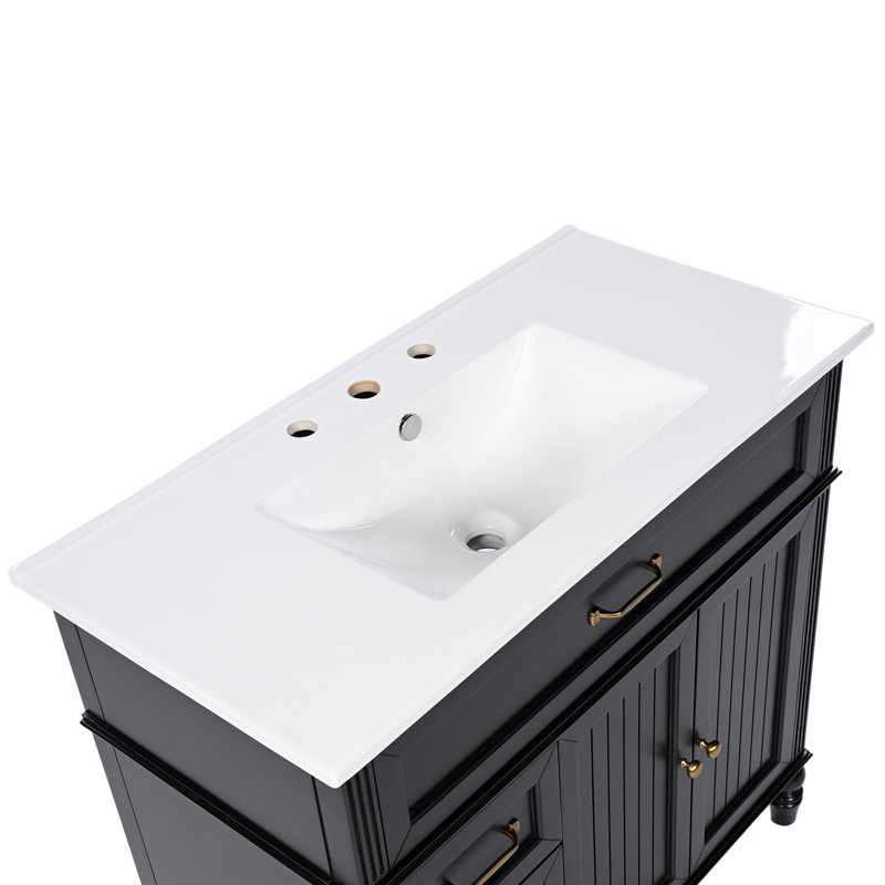 36'' Single Bathroom Vanity With Ceramic Top