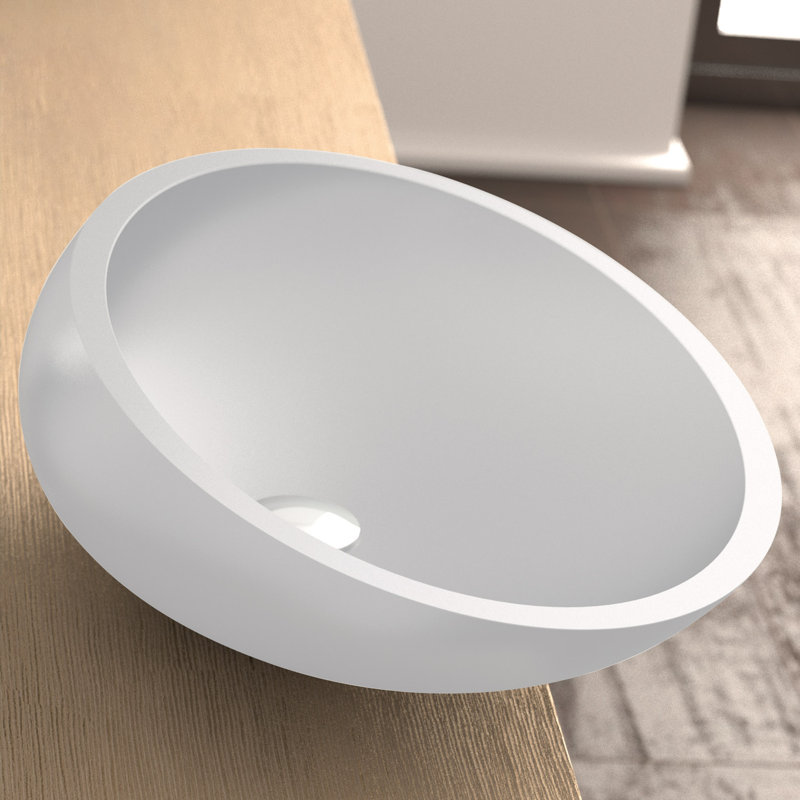 Vetro Freddo 17.13'' L Bathroom Sink, White