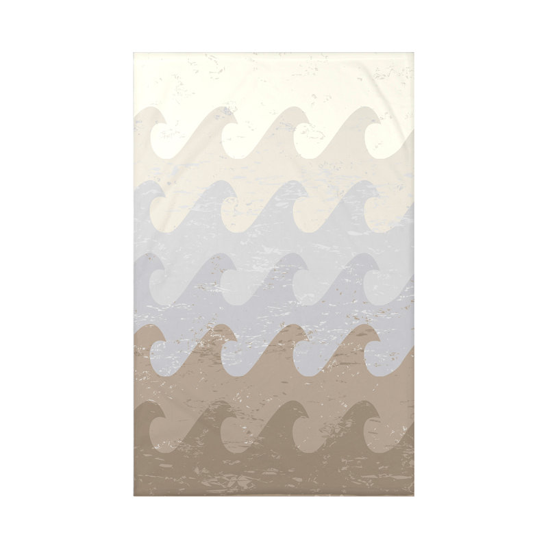 Jeté polaire Surf, Sand & Sea, L 60 po x l 50 po x P 0,5 po, Taupe/gris