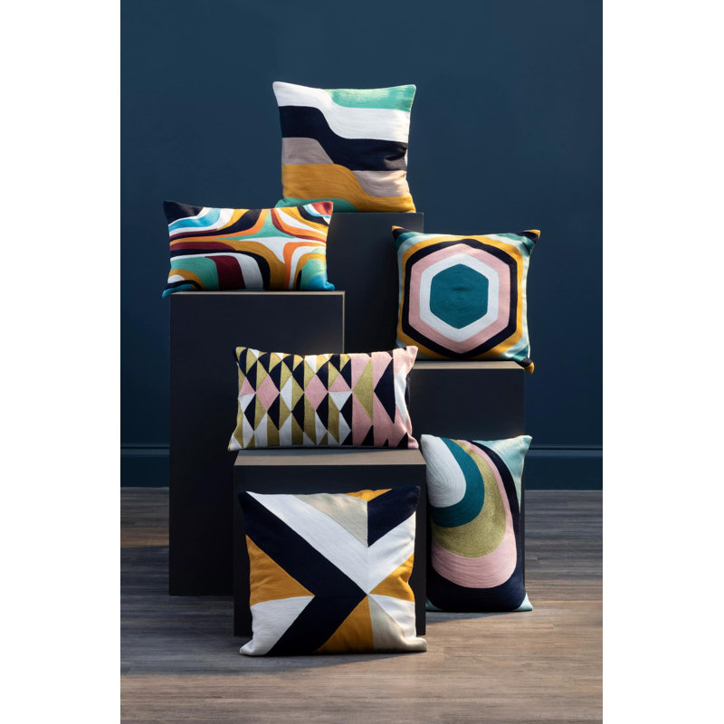 Lance Striped Square Cushion
