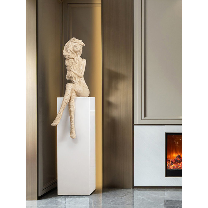 Ornement de sculpture Creative, Blanc
