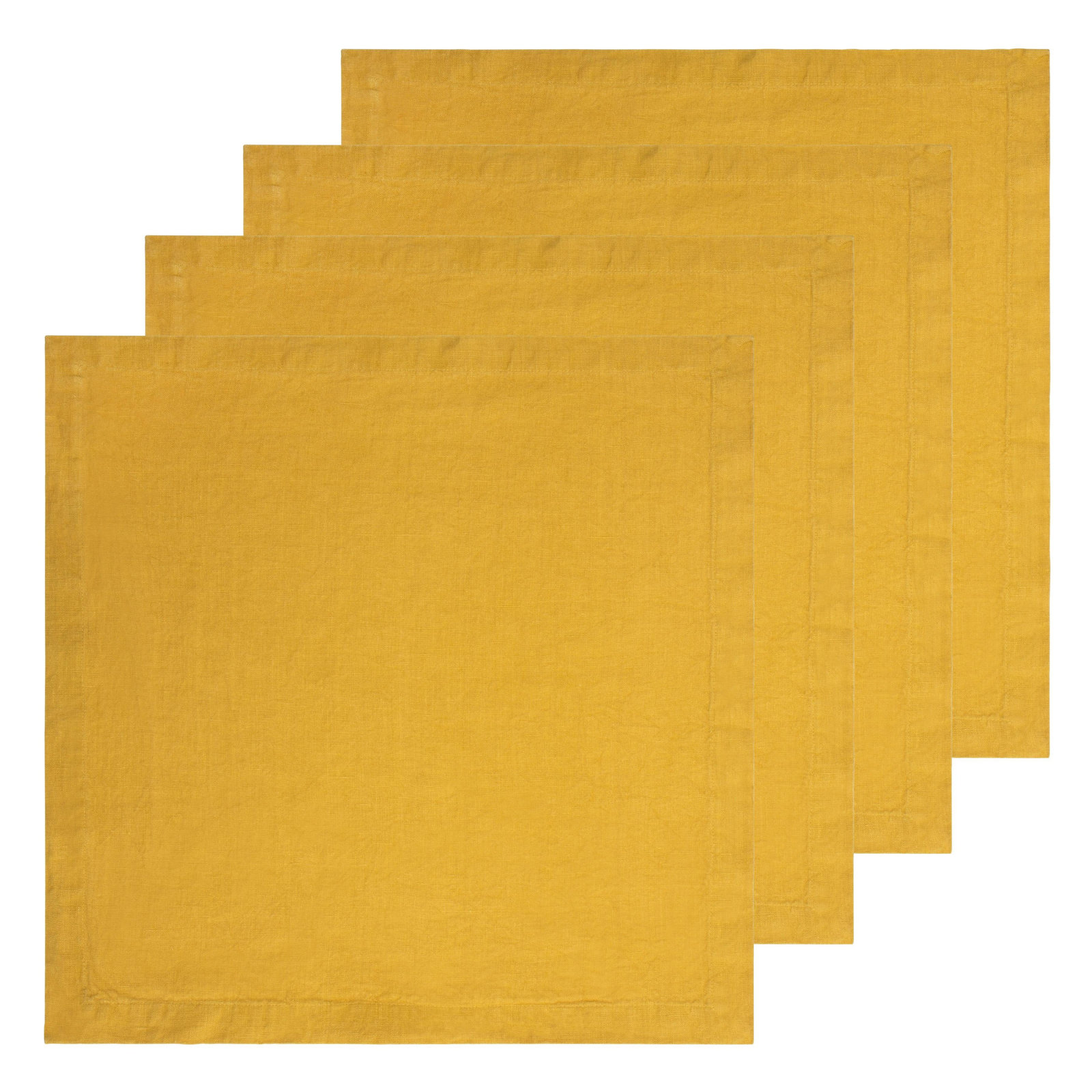 Dalissa Reversible Linen Napkin, Dijon