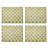 Black Sinamay Placemats, Set Of 4
