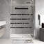 Porte de douche coulissante à cadre pivotant en chrome l 50 à 54 po x H 71 po-118698688