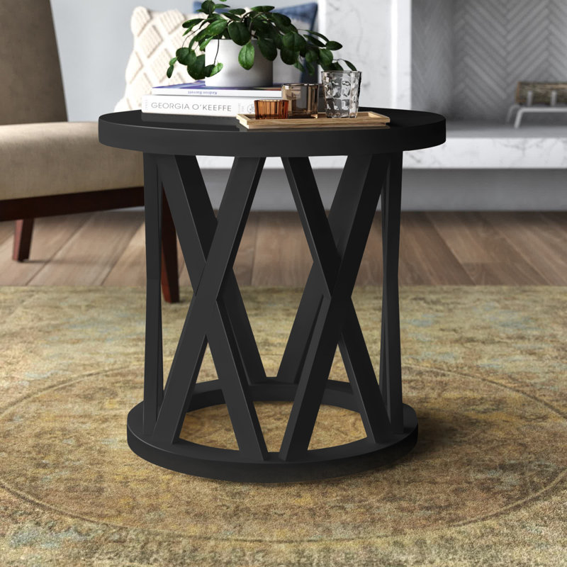 Table de bout Charette, Noir