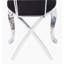 Chaise d'appoint en tissu noir et acier inoxydable (ensemble de 2)-786748418