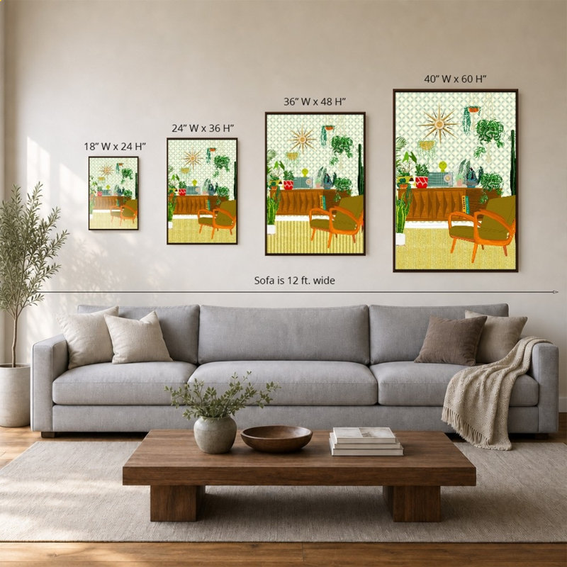 «Plant Living Room» par Jen Bucheli - Impression sur toile