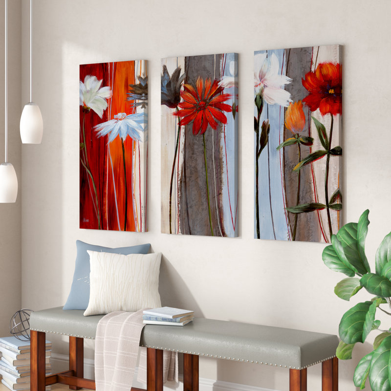 " Spring Debut " 3 - Pieces, 24" H x 48" W x 1.5" D