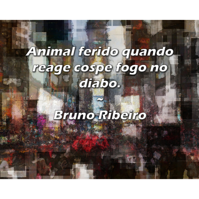 «Artsy Quote» par Bruno Ribeiro, toile tendue avec châssis