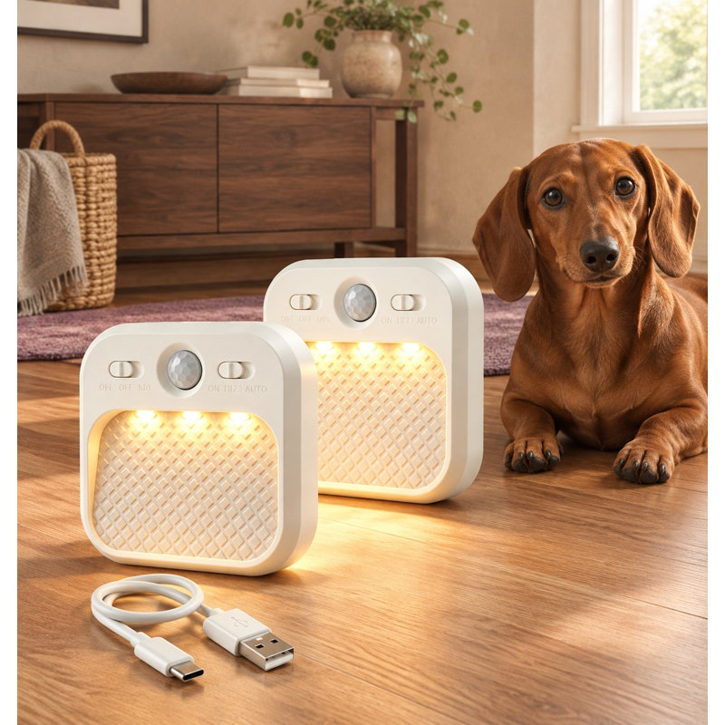 Pour les escaliers, les chambres, les salles de bain, les véhicules récréatifs ou les placards, cette lampe de nuit à détecteur de mouvement combine un fonctionnement rechargeable avec une connexion de type C.