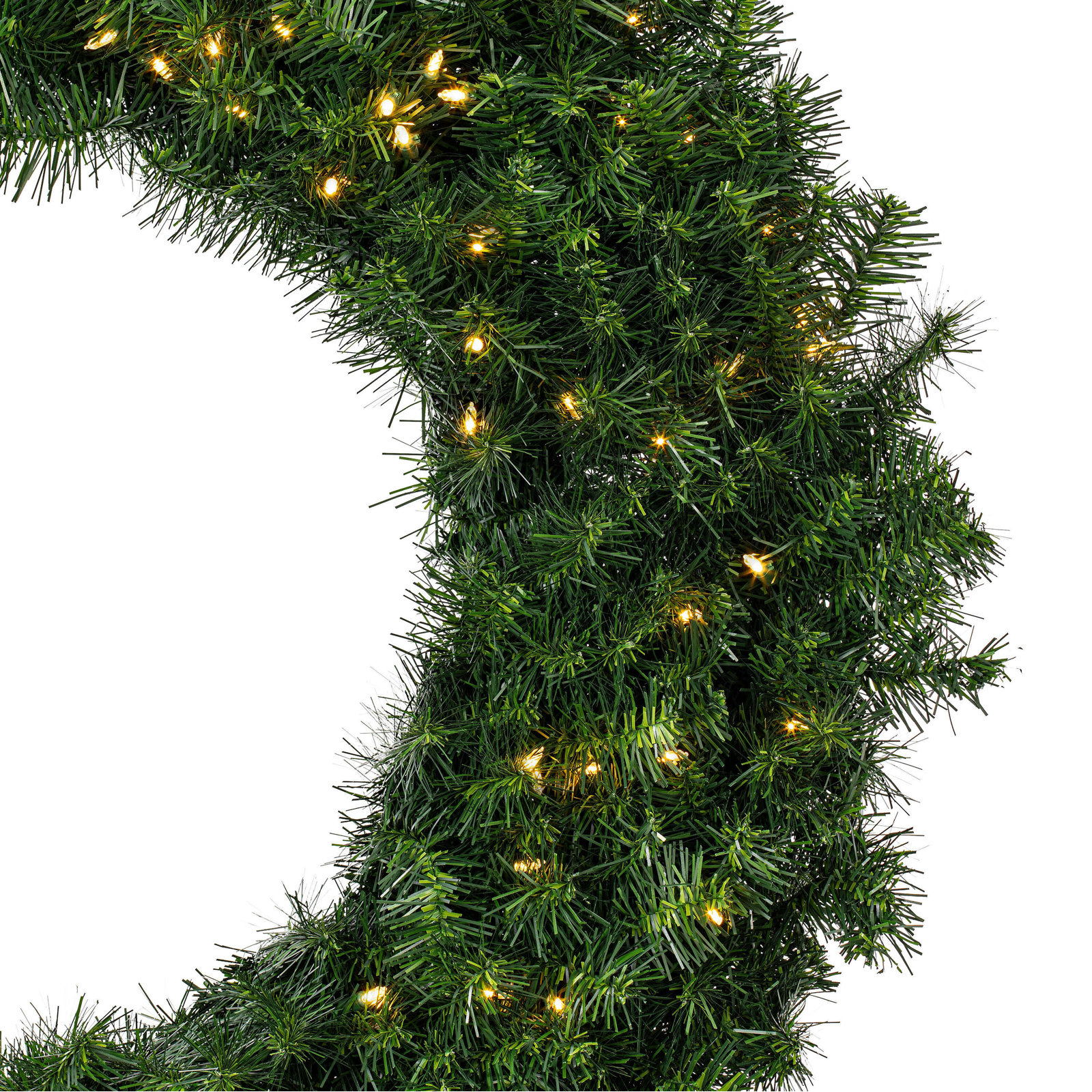 Alanny Pre-Lit Mixed Christmas Wreath, 48" x 48"