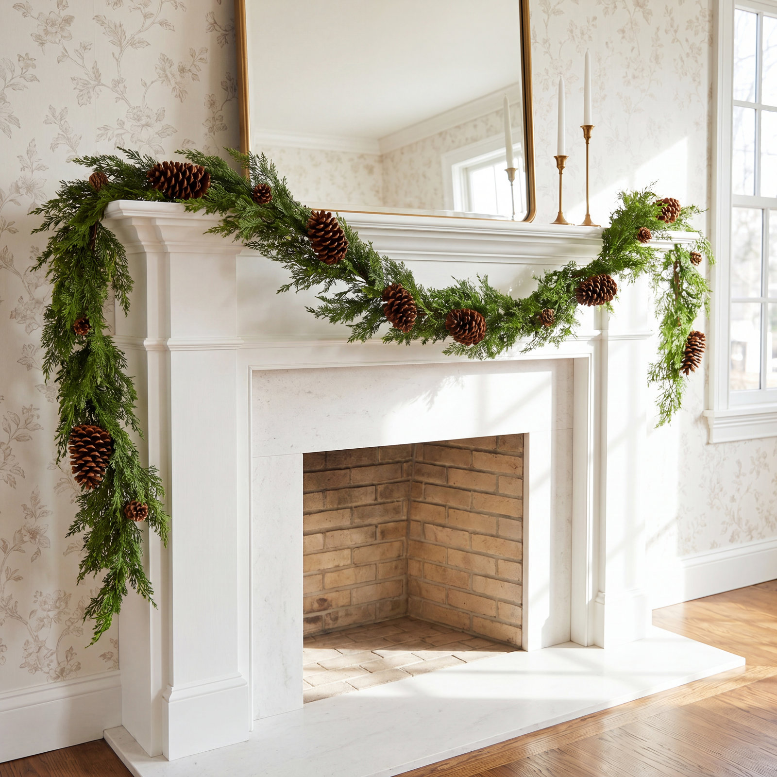 60'' in. Faux Pinecone Garland