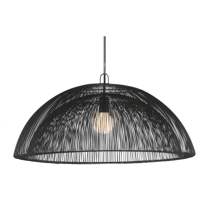 Moire 1 - Light Dome Pendant, Black