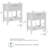 23.3" W 1-Drawer Fluted End Table-775866326