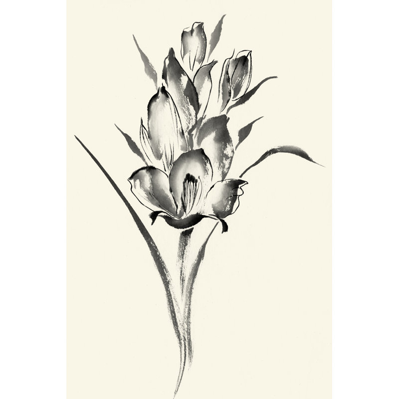 Encre florale II - Glaïeul, H 18 po x l 12 po x P 1 po