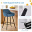 Upholstered Bar Stools  with Armrests & Diamond Tufting -129158591-129158590