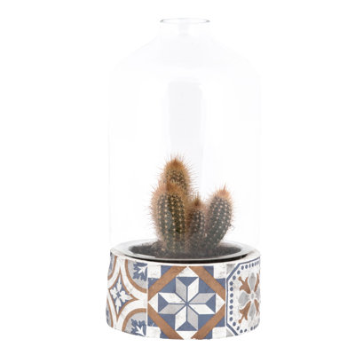 Portuguese Tiles Pot with Cloche