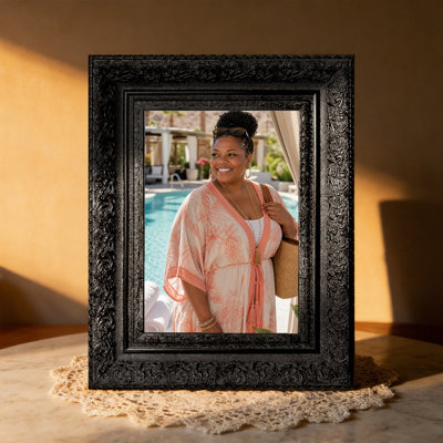 5" x 7" Black 1PC Portrait Picture Frame for Bedroom Shelf Styling