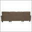 Canapé en forme de U rembourré nubby, conception de chaise double confortable avec accoudoirs rembourrés-428437208