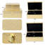 Faux Leather Decorative Jewellery Storage Organizer Boxes Set Of 2, Gold