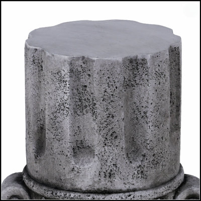 Table de bout d'extérieur en ciment pour patio et jardin, petite table d'appoint ronde moderne, tabouret durable et résistant aux intempéries pour une utilisation intérieure et extérieure
