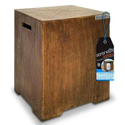 15.75'' Square Wood Propane Tank Cover
