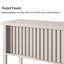 Console de 31,5 po avec portes coulissantes et tablette de rangement pour le couloir, le salon ou le bureau, beige-132662977-132662979-132662981