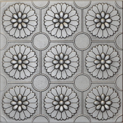 20X20 Styrofoam Ceiling Tiles Glue-Up Decorative Panels For Easy Diy Install, Home & Basement Renovation. R36 Blossom Bouquet, Lot/8