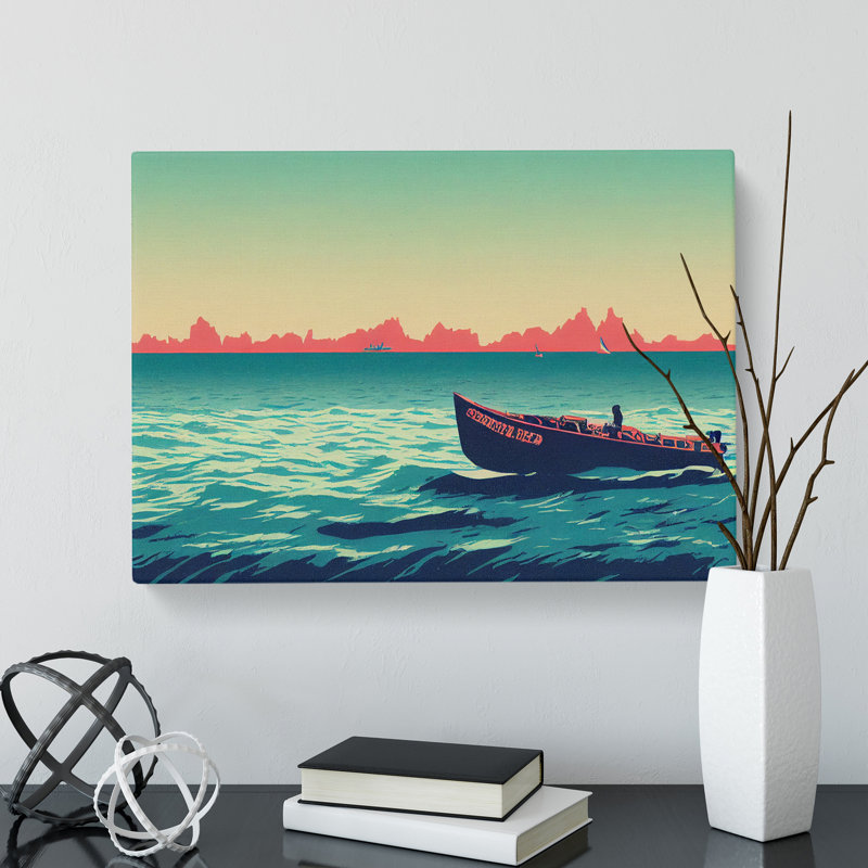 Riding the Boat - Wrapped Canvas, 35cm H x 50cm W x 3cm D