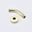 Pomme de douche haute avec 5 motifs de jet - support pivotant en cuivre fin, fixation murale, ronde, force réglable, douche à main en mode poli doré, bonne résistance à la chaleur, débit d'eau,-118088875