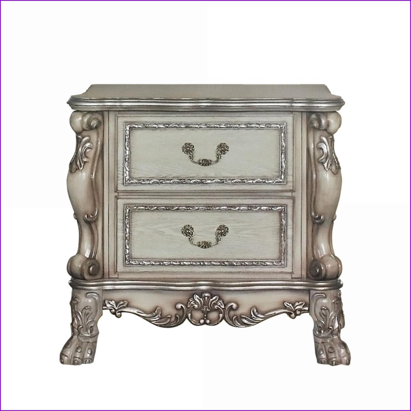 Table de chevet 2 tiroirs Traditional