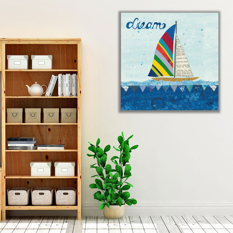 Rainbow Spinnakers II - reproduction d'art sur toile, H 12 po x l 12 po