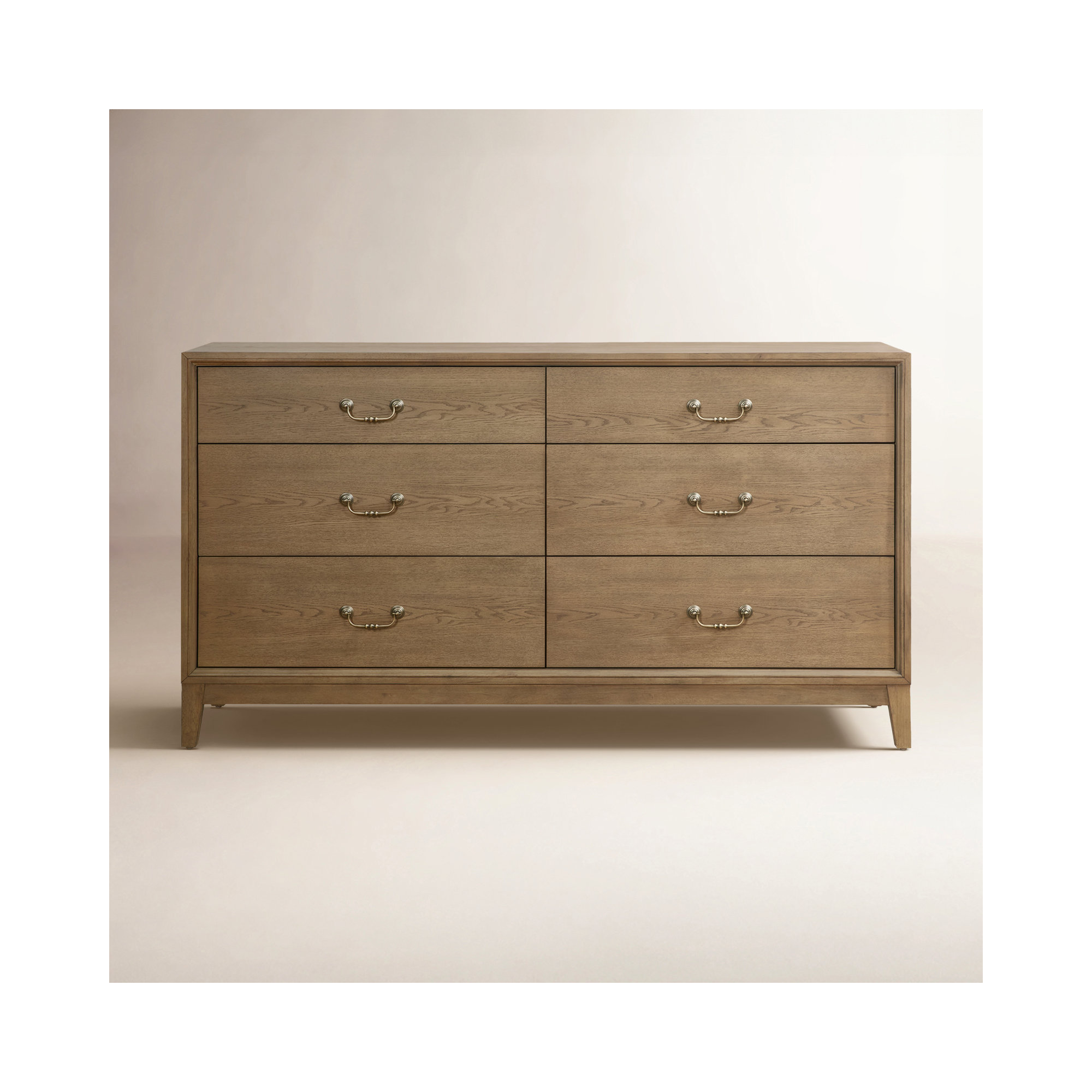 Bartlett 6 Drawer Dresser, Brown