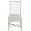 Chaise d'appoint à dossier complet Rosalie en blanc