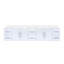 Meuble-lavabo double gris foncé 84 po X P 22 po D, avec plateau en quartz blanc-117843677