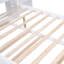 Lit plateforme double avec tablettes coulissantes et lit gigogne simple