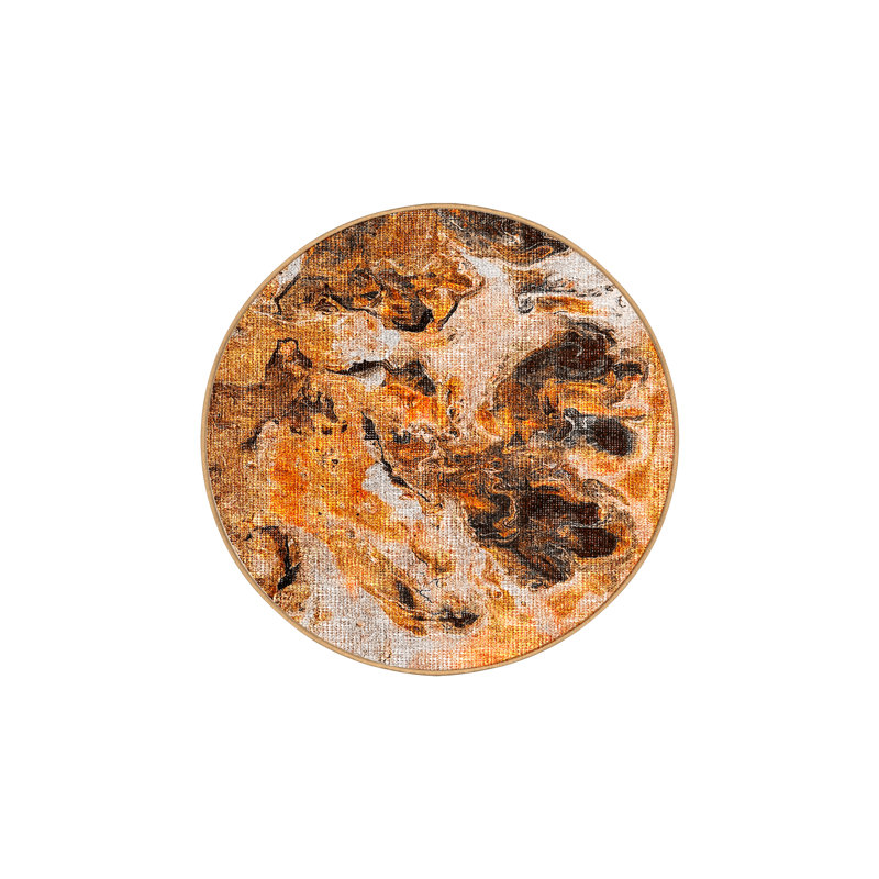 Tapis Chandelle avec envers antidérapant, Rond 4 pi