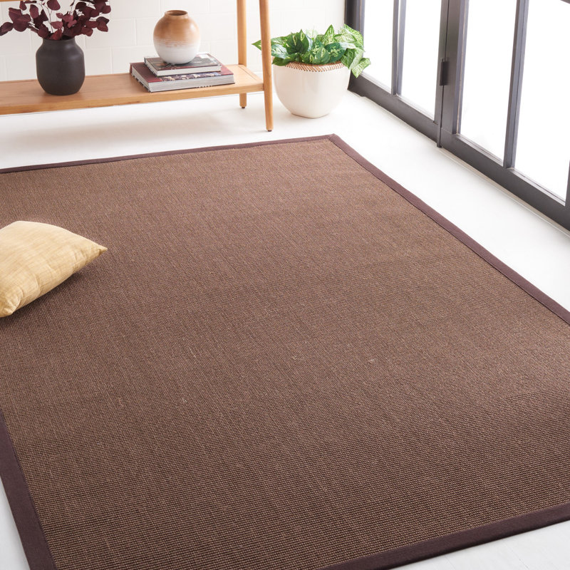 Monastiri Natural Fiber Sisal Pile Solid Color Rug, Rectangle 5' x 8'