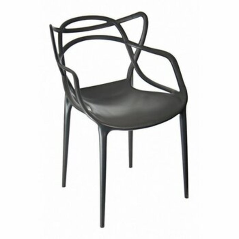 Modholic Nest Dining Chair, Black, Black, 1