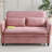 Multi-Functional 65.7" Adjustable Sofa Bed with Pull-Out Sleeper, 2 Soft Pillows and 2 Cup Holders-114472363