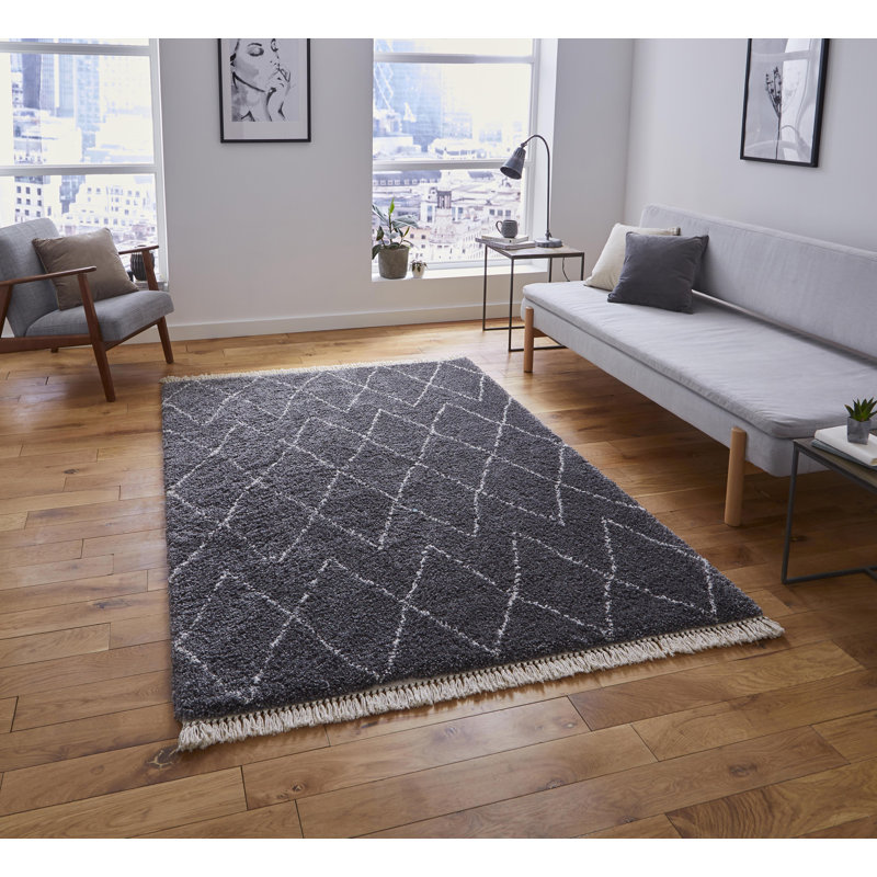Wagner area rug Machine Woven Rectangle Grey, Rectangle 120 x 170cm