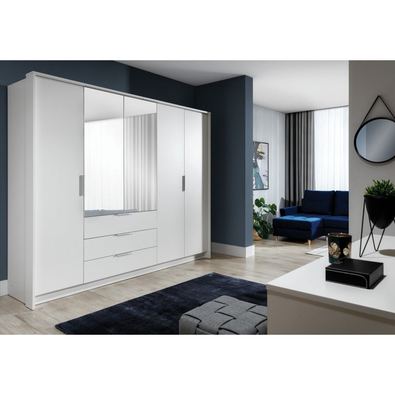 Manufactured Wood Wardrobe, White