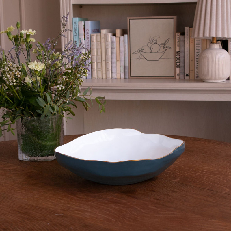Encanto Nuevo Large Bowl, White/Midnight