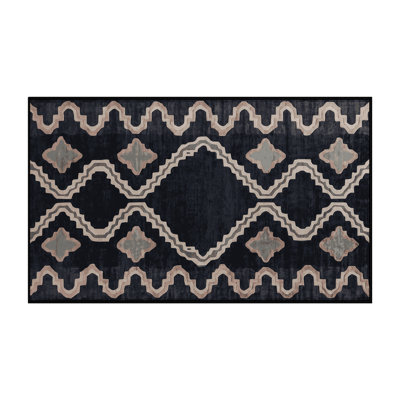 Tapis gris lavable à la machine