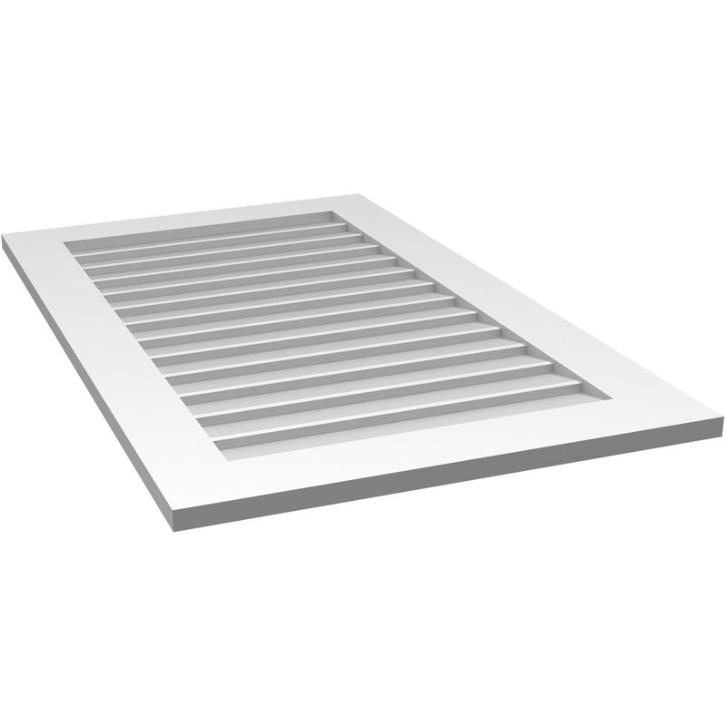 Vent à pignon rectangulaire en uréthane non-fonctionnel, H 42 po x l 26 po x P 1 po