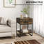60cm W Steel Bedside Table